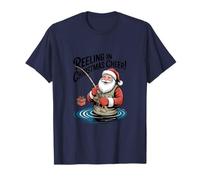 Reeling In Christmas Cheer - Divertida Pesca navideña Camiseta