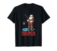 Reeling In Christmas Cheer - Divertida Pesca navideña Camiseta