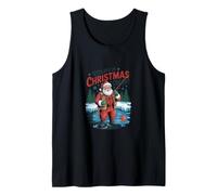 Reeling In Christmas Cheer - Divertida Pesca navideña Camiseta sin Mangas