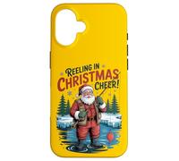 Reeling In Christmas Cheer - Divertida Pesca navideña Carcasa para iPhone 16