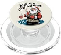 Reeling In Christmas Cheer - Divertida Pesca navideña PopSockets PopGrip para MagSafe