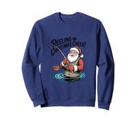 Reeling In Christmas Cheer - Divertida Pesca navideña Sudadera