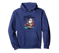 Reeling In Christmas Cheer - Divertida Pesca navideña Sudadera con Capucha