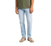 Reell Barfly - Pantalones vaqueros para hombre - Corte entallado con elástico, Light Blue Stone 2, 26W / 30L