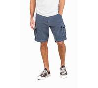 Reell City Cargo - Pantalón corto para hombre, Baby Cord Grey Blue, 32W Corto