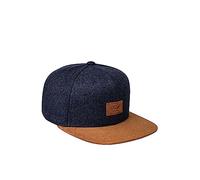 Reell Gorra Faux Suede Brim Mujer/Hombre - Plana de Beisbol Snapback Cap Snapback, con Visera Verano/Invierno Primavera Verano Otoño Invierno - Talla única Azul