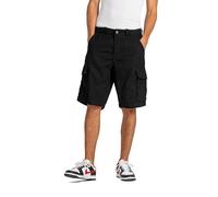 Reell New Cargo - Pantalón corto para hombre con cintura, Profundo Negro, 36W