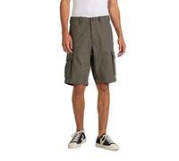 Reell New Cargo - Pantalón corto para hombre con cintura, verde oliva, 33W