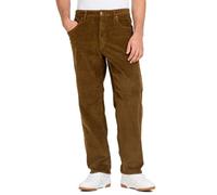 Reell Pantalones vaqueros sólidos para hombre, Brown Cord, 34W x 34L