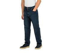 Reell Pantalones vaqueros sólidos para hombre, Verdi Blue Wash, 30W / 32L