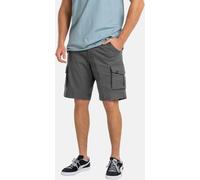 Reell City Cargo - Pantalón corto para hombre, Vulcan Grey, 32W Corto