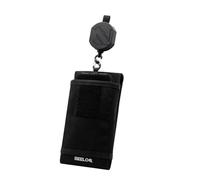 REELOQ - Funda para teléfono móvil, con mochila para teléfono móvil, cable de seguridad enrollable para teléfono móvil, color negro, versión de correa, color negro