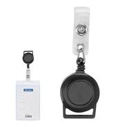 Reels Clip retráctil | Clips para insignias de nombre - Clip de de identificación portátil para mochila, bolso, llavero, bolsillo, material escolar para profesores, estudiantes