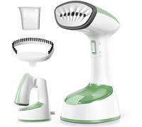 Reemix Vaporizador para ropa, diseño de mano plegable, removedor de arrugas de ropa, 20 g/m², fuerte vapor penetrante, calentamiento rápido de 25 secas, para el hogar, la oficina y los viajes (Verde)