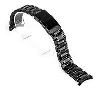 Reemplace la correa del reloj Correa de reloj Correa de reloj con extremo curvo de 18/20/22/24 mm Correa de reloj de pulsera de metal de acero inoxidable unisex Pulsera con cierre desplegable de doble