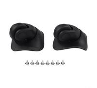 Reemplaza eficientemente las ruedas de tu maleta con este juego, incluye accesorios para una instalación simple, diseño ligero (negro L)