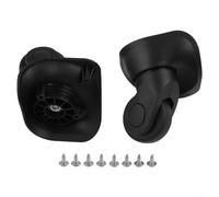 Reemplaza eficientemente las ruedas de tu maleta con este juego, incluye accesorios para una instalación simple, diseño ligero (negro S)