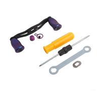 Reemplaza fácilmente tu viejo equipo de pesca con este sistema de caña de carbono diseñado para carretes DAIWA (azul y morado derecho)