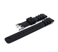 REEMPLAZADO DE RELAZO Silicone Watch Strap impermeable Banda de hebilla para submarinero Soft Soft Durable Universal Fit de acero inoxidable Suco inoxidable 18 mm de 20 mm de 22 (20 mm)