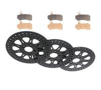Reemplazar el disco freno Discos Freno Delantero Trasero Pastillas De Rotores Para HARLEY Para DAVIDSON Para Touring 1584 FLHRC Para Road King Classic 2008-2013(Nero)