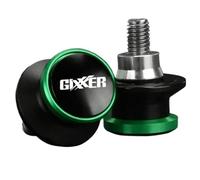 Reemplazar Soporte Tornillos Deslizadores Caballete Trasero 8 Mm Basculante Moto para Suzuki GIXXER 250SF 150 125 155 250 2018-2024(Blackgreen)
