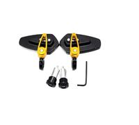 Reemplazo 1 Par De Extremos De Manillar De Espejo De Aluminio Universal For Motocicleta, Compatible con FZ6S FZ6N FZ6R, Compatible con YBR 125 MT-03 MT-25 FAZER600, Accesorios De Motocicleta(D)