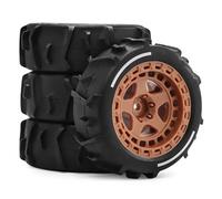 Reemplazo Coche RC Para Arrma Para Typhon Para Grom Para Typhon 1/14 Para Arena Pequeña Excavación Nieve Playa Neumáticos Control Remoto Accesorios Coche(Brown)