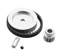 Reemplazo Coche RC Para Traxxas Para TRX4 Para TRX6 1/10 Sistema Transmisión Por Correa DIY 12T 30T Coche RC Crawler Piezas Mejora(Silver)