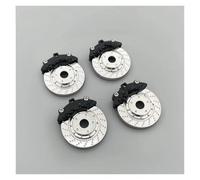 Reemplazo Coche RC Para WPL D12 MN99 MN90 Para WPL C24 C34 4 Piezas Pinza Freno Disco Metálica Adecuada Modificación Y Mejora Neumáticos De Coches RC(Black)