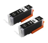 Reemplazo Compatible con Cartucho de Tinta 580XXL 581XXL para PGI-580XXL CLI-581XXL para TS8150 TS8151 TS8152 TS9150 TS9155 TS6250 TS8250 TS8251(2PCS PGI-580XL BK)