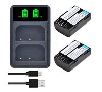 Reemplazo D-LI90 DLI90 D Li90, Compatible Con Videocámara PENTAX, K-7 K-7D K-5 K-5II 645D K01 K-3 645Z L15, Batería Recargable De Iones De Litio De 7,4 V(2 Battery 1 Charger)