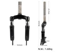 Reemplazo de absorción de golpes frontal compatible con scooter eléctrico Fiido Q1, amortiguador de metal para una conducción suave (doble transmisión)