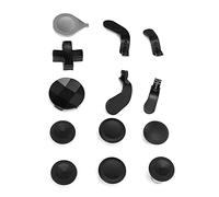 Reemplazo de Accesorio Mod de Metal con Botón Premium para Controlador One 2, Kit de Paletas Suaves para Gamepad, Metal + Silicona, 6 Botones, Ideal para Jugadores Profesionales (BLACK)