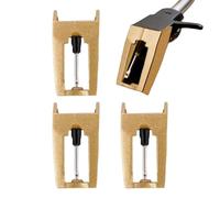 Reemplazo De Aguja De Grabación - Dispositivo De Precisión De Aluminio De 4 Piezas | Reemplazo De Agujas De La Bandeja Giratoria | Lápiz Plateado En Oro Para Fonógrafo Profesional