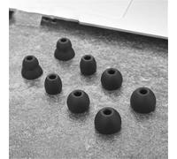 Reemplazo de Almohadillas para los oídos de 8 Piezas para Beats Flex/Beats X/Powerbeats Pro, Almohadillas de Silicona para los oídos, Auriculares montados en el Cuello, Auriculares (Black)