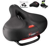 Reemplazo de Asiento de Bicicleta - Sillín Ancho de Espuma viscoelástica for Hombre y Mujer - Ajuste Universal for Interiores y Exteriores