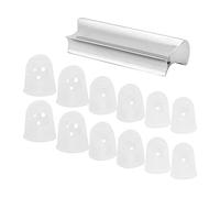 Reemplazo de barra deslizante de guitarra, aleación de zinc deslizante de guitarra con 3 protectores de dedos de diferentes tamaños para guitarra acústica, guitarra eléctrica(blanco)