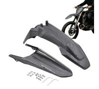 Reemplazo de barro cubierta protectora portátil universal de carbono | Guardabarros de bicicleta conjunto delantero y trasero adecuado para bicicleta, carretera, exterior, motocicletas y motocross