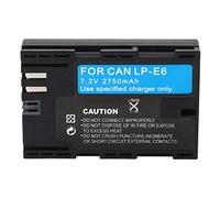 Reemplazo de Batería LP E6, Reemplazo de Batería de Cámara Universal para Canon Rebel T8i, T7i, T6i, T6s, SL2, SL3, M3, M5, M6, 200D, 77D, 750D, 760D, 800D, 8000D