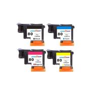 Reemplazo de Cabezal de impresión LeadKsam 80 Compatible con impresoras C4820A C4821A C4822A C4823A Designjet 1000 1000plus 1050 1055(1BK1C1M1Y)