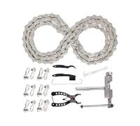 Reemplazo de cadena de bicicleta, kit de reparación mecánica de bicicleta, eslabón de ciclismo resistente, conector de cadena de liberación rápida, equipo de mantenimiento profesional, accesorio de