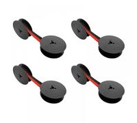 Reemplazo de Carrete Doble de Cinta de máquina de Escribir para máquinas de Escribir Olivetti Lettera compatibles, Cinta de máquina de Escribir GR4(Black Red 4X)