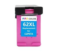 Reemplazo de cartucho de impresora 62XL, Compatible con HP Envy 5540 5640 7640 5646 5541 5740 5742 5745 200 250(1color)