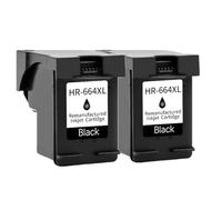 Reemplazo de cartucho de impresora 664/664XL, Compatible con HP 664 Deskjet 1115 2135 3635 2138 3636 3638 4535 4536 4538 4675 4676 4678(2 Black)