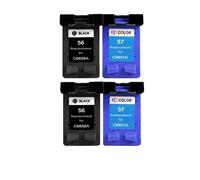 Reemplazo De Cartucho De Tinta 56XL 57XL Compatible con HP Deskjet 5150 450CI 5550 5650 7760 9650 PSC 1315 1350 2110 2210(2bk 2color)