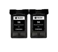 Reemplazo De Cartucho De Tinta 56XL 57XL Compatible con HP Deskjet 5150 450CI 5550 5650 7760 9650 PSC 1315 1350 2110 2210(2black)