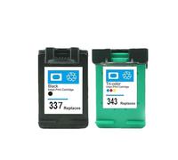 Reemplazo de Cartucho de Tinta Compatible 337 343 para Deskjet 2575 8050 C4180 D5160 6940 D4160