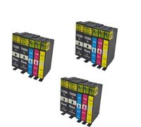 Reemplazo de Cartucho de Tinta Compatible 702XL con Chip de actualización para Workforce Pro WF 3720 WF3720DWF WF 3730 WF 3733(15 Pack)