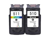 Reemplazo de Cartucho de Tinta Compatible con Canon PG-510 XL CL-511 XL for la Serie IP MP(1 BK 1 Color)