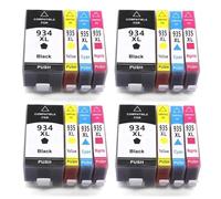 Reemplazo de Cartucho de Tinta Compatible para impresoras a Color 934XL 935XL 934 935 para Officejet Pro 6230 6830 6835 6812 6815 6820(4SET 16PCS)